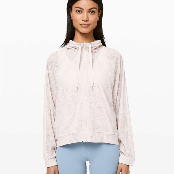 NWOT Lululemon In Depth Jacket *Lace in Light Chrome - Picture 2 of 9